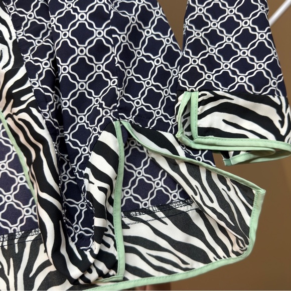 Dana Buchman Tunic size 14 Nautical BeachCoastal Tropical Yacht Pool Coverup - Picture 5 of 9